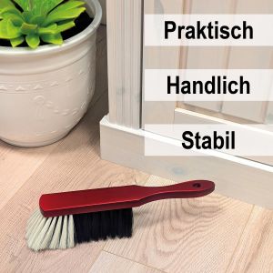 Balai &agrave; Main en Bois - Balai &agrave; Main avec Poils de CRIN - Balai &agrave; Main avec Trou de Suspension - env.30 cm (1 pi&egrave;ce) - Neuf