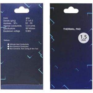 Pad Thermique 12,8 W/MK,85x45x1.5mm,Thermal Pad en Silicone pour dissipateur Thermique/GPU/CPU/LED - Neuf