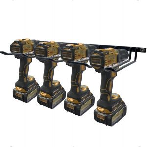 Cauc-Porte-Perceuse, Organisateur D'outils &Eacute;lectriques, Support Mural Pour 4 &Eacute;tag&egrave;res En M&eacute;tal Sans Fil, Support De Rangement Utilitaire Pour Outils Sans Fil Dewalt Pour Cadeaux De F&ecirc;te Des P&egrave;res - Neuf