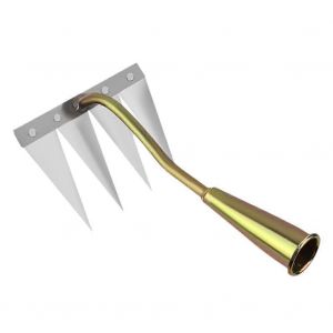 Outil de desherbage manuel detachable, outil de decompactage a 4 dents (1 piece) - Neuf