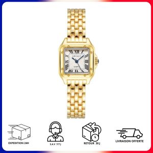 Montre Femme Quartz Acier Inox &Eacute;l&eacute;gance Style Durable - Neuf