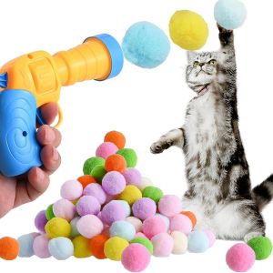 Jouet Pour Chat Interactif,100 Balle Pour Chat Jouet,Jouer Les Chats D'intérieur Interactive Pompon Balle Jouet 3 Cm,Balles Pour Chats En Peluche Chasser Pour Chats Et Chatons(100pcs) - Neuf