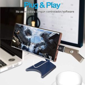 2 Pièces Adaptateur USB C vers USB 3.0, Adaptateur USB Type-C vers USB Femelle OTG, Compatible avec Les Appareils de Type C tels Que Les Macbook et Les Téléphones Mobiles - Neuf