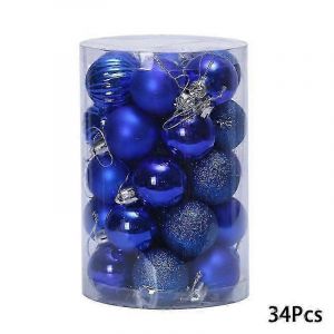D&eacute;corations de no&euml;l 34Pcs DIY Boules de No&euml;l pour l'Arbre et la Partie de la D&eacute;coration - Neuf