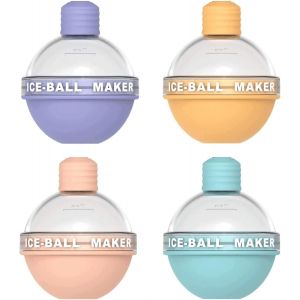 Moule À Boules De Glace,Moules À Glaçons Ronds En Silicone Pour Whisky,Grand Plateau À Glaçons Sphérique Pour Cocktails - Neuf