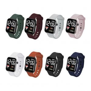 1pc Numérique Smart Sport Watch Couple Enfants Montre Montres Numérique Led Montre-Bracelet Électronique - Neuf