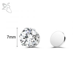 Zs 1 Pièce Boucles D'oreilles À Clips Magnétiques Étoile Coeur Forme Cz Cristal Oreille Clip Pas De Perçage Oreille Stud Pas De Boucle D'oreille Percée Bijoux 4-8mm-Style 1-7mm- - Neuf