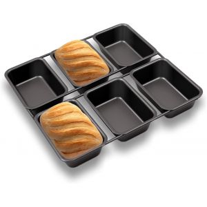Subzonal-Lot De 6 Mini Moules À Pain, Antiadhésifs, Pour Pain, Gâteaux, Desserts, Muffins, Petits Moules À Pâtisserie, Passe Au Lave-Vaisselle - Neuf