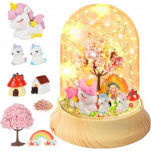Veilleuse Licorne Pour Filles, Cadeaux D'anniversaire Pour Filles, Kits D'artisanat Pour Enfants, Veilleuse Créative Pour Enfants, Veilleuse Pour Faire Votre Propre Veilleuse - Neuf