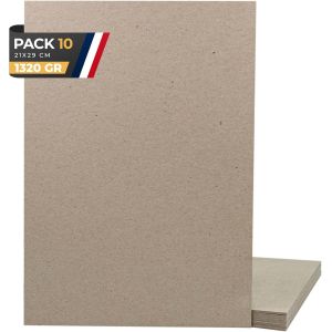 Patq-Lot De 10 Feuilles De Carton Pierre, Format A4, 21 X 30 Cm, Couleur Beige | Carton Contrecolé, Pressé Épais, Résistant, Carton À Lier, Scrapbooking, Scrapbooking - Neuf
