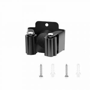 Support en acier inoxydable pour balais et serpill&egrave;res avec poign&eacute;e r&eacute;glable pour outils de jardin, installation sans per&ccedil;age - Neuf