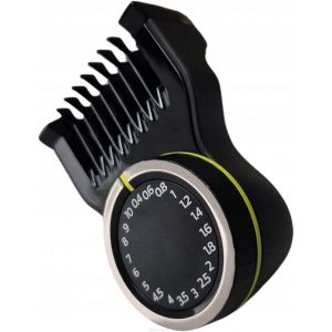 Peigne R&eacute;glable Cp2176 De 0,4 &Agrave; 10 Mm Avec 20 R&eacute;glages (Niveaux) De Longueur Compatible Avec Oneblade One Blade Qp6530 Qp6550 Qp6650 - Neuf