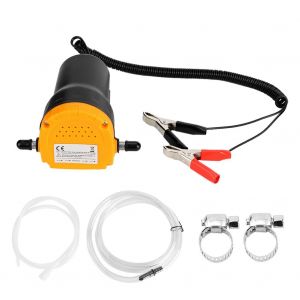 Pompe de transfert d'aspiration electrique en plastique 12 V pour huile/petrole brut - Neuf