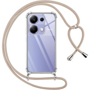 Kal-Coquepourxiaomiredminote13pro4gaveccordon,Transparentesiliconehousseavecréglabledecollieranti-Chuteetuipourredminote13pro4g,Ètuisàbandoulière6.67"",Kaki - Neuf