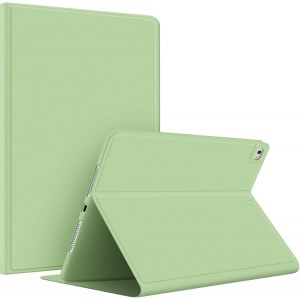 ELVORIX-Coque pour iPad 9.7"" 2017/2018, iPad Air1/Air 2 &Eacute;tui Housse Cuir PU Antichoc Flexible Smart Case (R&eacute;veil/Sommeil Automatique) Cover Arri&egrave;re TPU Souple pour iPad 5e/6&egrave;me/Air 1/2, Vert Clair - Neuf