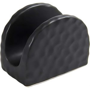 Eryi-Porte-Serviettes De Table En Céramique Noire, Porte-Serviettes De Table 10 X 6 X 8 Cm, Élégant Porte-Serviettes De Cuisine - Neuf