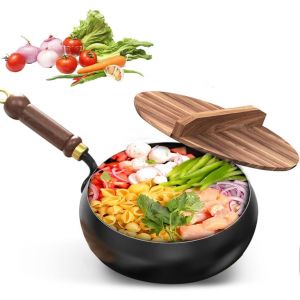 Subzonal-Casserole En Fer Forg&eacute;e &Agrave; La Main, Avec Couvercle, Po&ecirc;le En Fer Forg&eacute;, Po&ecirc;le En Fer Non Rev&ecirc;tu, Grande Casserole, Po&ecirc;le En Fer, Casserole Forg&eacute;e &Agrave; La Main Avec Fonction De Conservation De La - Neuf