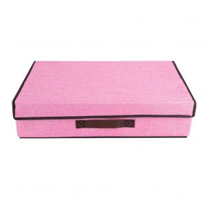 Hjlian Boite De Rangement Pliable En Coton Pour Placard, Cravates, Echarpes, Chaussettes (Rose) - Neuf