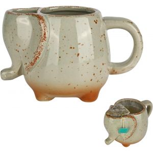 Elephant Tasse &Agrave; Caf&eacute;, Tasse &Agrave; Th&eacute; - 430 Ml - Tasse &Eacute;l&eacute;phant En C&eacute;ramique - Tasse &Agrave; Caf&eacute; 3d Avec Support Pour Sachets De Th&eacute;, Femmes, Hommes, Amis Animaux Et Amateurs De Th&eacute; - Neuf