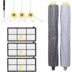 Hautehoek Roomba Kit De Pièces Détachées Pour Aspirateur Roomba Série 800 900 Compatible Avec 896 895 890 880 870 871 960 976 Avec Filtre À Brosse Latérale[SSE7116179] - Neuf