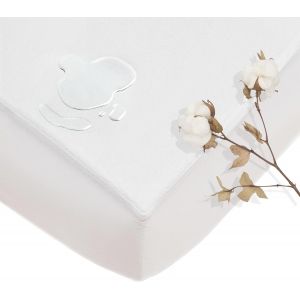 Lbgwp60-Protège-Matelas 150 Cm En Tissu Éponge Respirant Et Silencieux En Coton Éponge Pour Lit De 150 Cm - Neuf