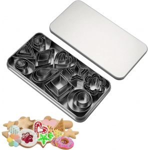 Chenquansarl-30picesminiemportepicespetitsemportepicesenacierinoxydableemportepiecepatisserieminiformegomtriquebiscuitpourdcorationdegteaufondantbiscuitcookieptisserie - Neuf