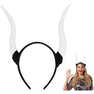 Bandeau Antilope En Corne De Mouton - Serre-Tête En H - Blanc[X1845] - Neuf