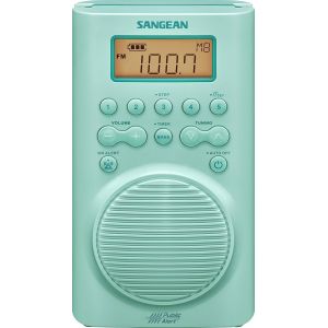 VornixorSarlshop-H205TQ Radio de douche portable AM/FM/M&eacute;t&eacute;o Tuning num&eacute;rique &eacute;tanche Turquoise - Neuf