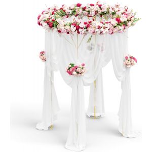Mevronisshop-Support D'arc &Agrave; Ballons Dor&eacute; G&eacute;ant | 260cm Hauteur, 150cm Diam&egrave;tre | Pour Mariage &Eacute;l&eacute;gant, Anniversaire & F&ecirc;tes | Stable Et Facile &Agrave; Assembler - Neuf