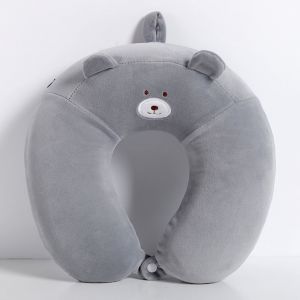 Coussin De Voyage Gris Pour Le Cou, Cadeaux, Garçons, Filles - Neuf