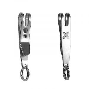 Porte-Clés En Acier Titane Poche Suspension Clip Porte-Clés Pour Amis Père - Neuf