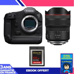 Boitier Canon EOS R1 + RF 24-105mm f/2.8 L IS USM Z + 1 SanDisk 512GB Extreme PRO CFexpress Type B + Ebook 'Devenez Un Super Photographe - Neuf