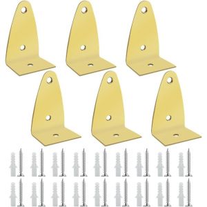 Crochets Robustes-6 Pi&egrave;ces Crochet Mural,Attache Miroir Fixation Murale,pour Accrocher Dans la Salle de Bain et la Cuisine(avec 24 Vis + 24 tube dexpansion &agrave; vis) - Neuf