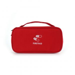 Sacoche De Secours Portable En Tissu Oxford 600d R&eacute;sistant &Agrave; L'eau - Poches Multiples Pour Mat&eacute;riel M&eacute;dical D'urgence, Voyages, Randonn&eacute;e, Camping (23 X 6 X 11 Cm, Rouge) - Neuf