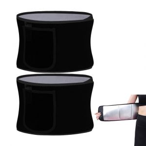 Lot De 2 Ceintures Amincissantes Pour Femme, Id&eacute;ales Pour Le Sport Et L'exercice, Avec Poche. - Neuf