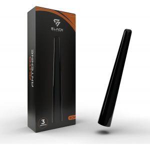 Antenne de Voiture Courte 9 cm - Universelle pour Toit - Qualit&eacute; de R&eacute;ception Premi&egrave;re Classe - AM, FM et DAB - Neuf