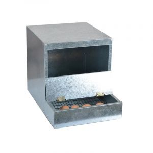 Nid Pondoir En T&ocirc;le Galvanis&eacute;e 1 Case - Neuf