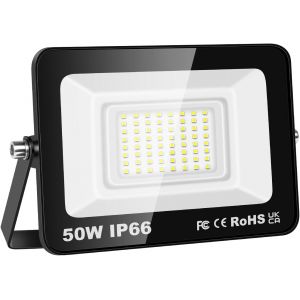 Tianyi-Projecteurs Led Extérieur 50w 5000lm Spot Led Extérieur Blanc Froid 6000k Ip66 Etanche Eclairage Exterieur Lumière De Sécurité Pour Jardin Patio Garage Terrasse Maison - Neuf