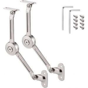 Charniere Porte Placard 2 Pi&egrave;Ces Alliage De Zinc Charniere Avec Cl&eacute; Hexagonale Et Vis Charniere Porte Cuisine Silencieux R&eacute;Sistant &agrave; L'Usure Charni&egrave;Re Portes D'Armoires De Cuisine Bo&icirc;Tes &agrave; Jouets - Neuf