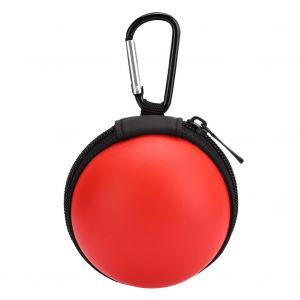Sac De Rangement En Abs, Housse De Protection Et De Transport, Accessoire Avec Mousqueton Pour Switch Pokeball (Blanc Et Rouge) - Neuf