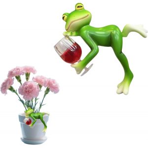Mevronisshop-1 Figurine De Grenouille Exquise Pour Pot De Fleurs, D&eacute;coration De Jardin, Cour, Pelouse - Neuf