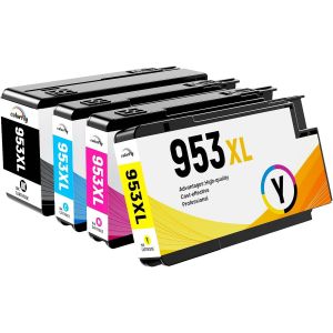 953 Cartouches d'encre XL New Chip compatibles avec HP 953 953XL Multipack Compatible avec HP Officejet Pro 7720,Officejet Pro 7240 8210 8720 8710 7730 8218 8715 - Neuf
