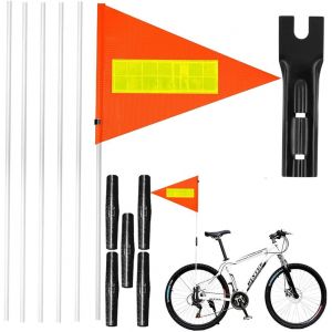 Fanion De Vélo,Fanion Vélo Enfant,180 Cm Drapeau De Sécurité Pour Vélo D'enfant Drapeau Haute Visibilité Accessoires Vélo Pour Garçons Filles,Réglable Fanion Vélo Sécurité Fanion Vélo - Neuf