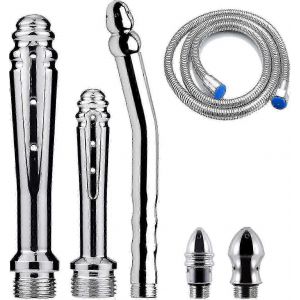 Douche à lavement 3 pièces avec 3 pommeaux de douche,kit de douche pour hommes + tuyau de douche 150cm (argent) e Walkbee A-F - Neuf