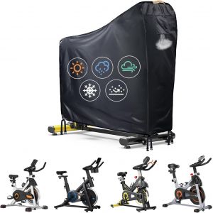 Subzonal-Housse De V&eacute;lo Stationnaire Imperm&eacute;able D'ext&eacute;rieur Avec Grille D'a&eacute;ration, Bande Imperm&eacute;able, 4 Boucles Coupe-Vent, Grande Housse Pour V&eacute;lo Peloton Bike+ Et Schwinn - Neuf