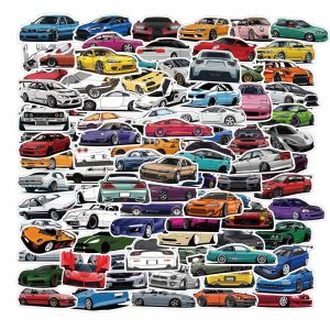 Lot De 100 Autocollants Graffitis Pour Voiture, Ordinateur, Moto, Vélo, Casque, Skateboard, Guitare, Bouteille D'eau, Décoration Cool, Cadeaux - Neuf