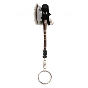 Porte-Cles Guitare Portable Mignon Mini Pendentif Guitare Porte-Cles Anneau Cadeau D'anniversaire Pour Etudiant Amateur De Musique 01 - Neuf