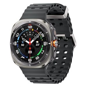 Samsung Galaxy Watch Ultra 1.5" - 47 mm Argent, Titane bracelet Gris GPS - Wifi + Cellular - Neuf