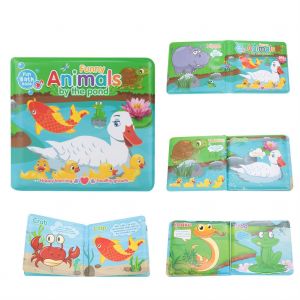 Livre De Bain Pour Bebe, Jouet De Douche Indechirable, Jouets D'education Precoce Pour L'heure Du Bain (Canard Et Piscine) - Neuf