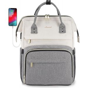 LETNERNY-Sac A Dos Femme, Sac A Dos Feminin Pour Ordinateur 15,6/17 Pouces, Sac Ados Pc Portable Pour Collège Affaire Travail Voyage, Sac À Dos - Neuf